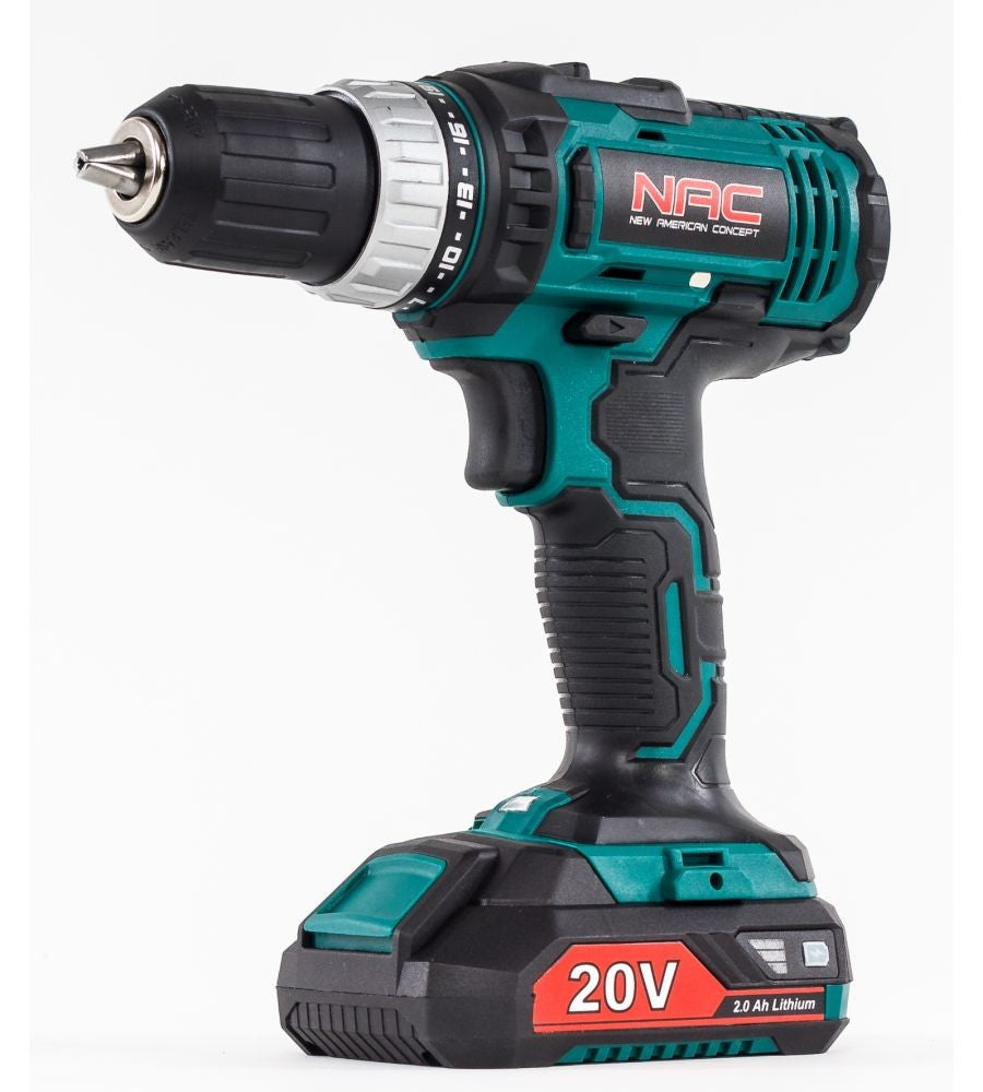 Cordless drill NAC CDB2-LI-20V Soft torque 35 Nm