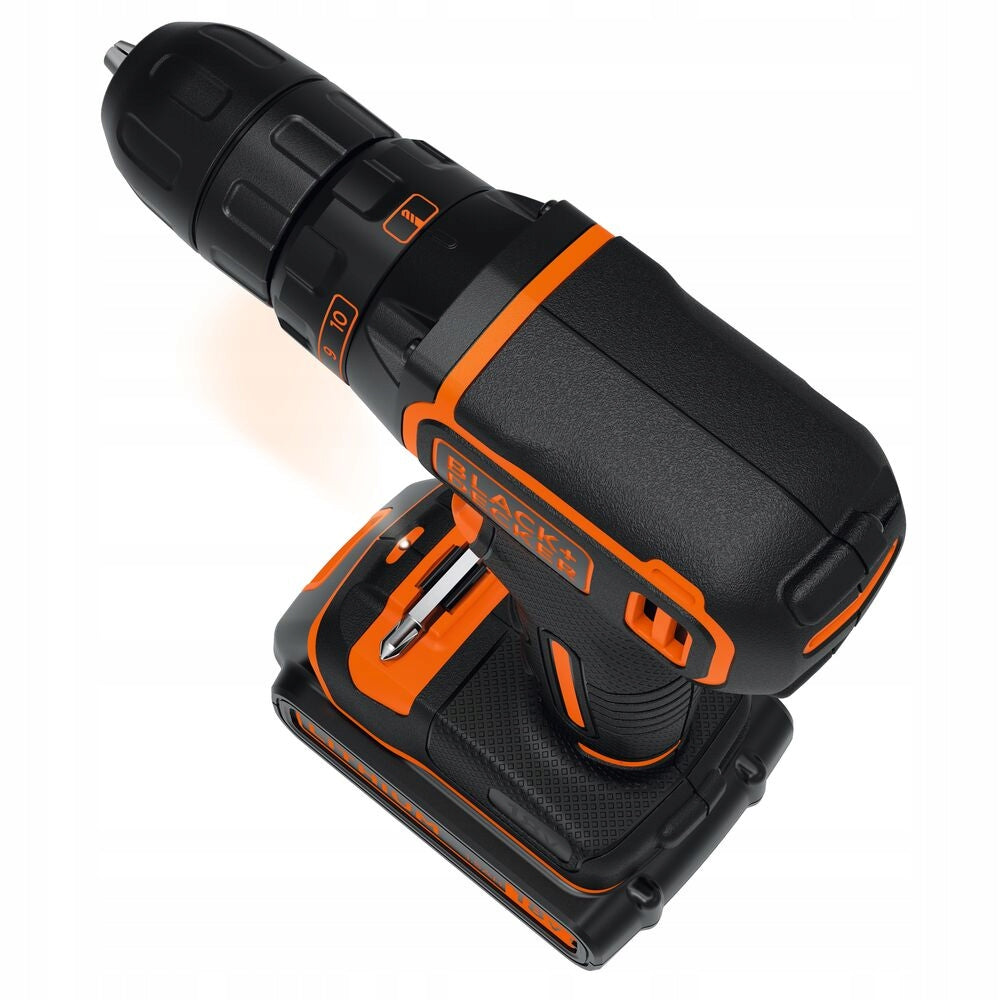 Cordless drill/driver 18V 1x1.5Ah Black+Decker [BDCDC18K-QW] Series BDCDC