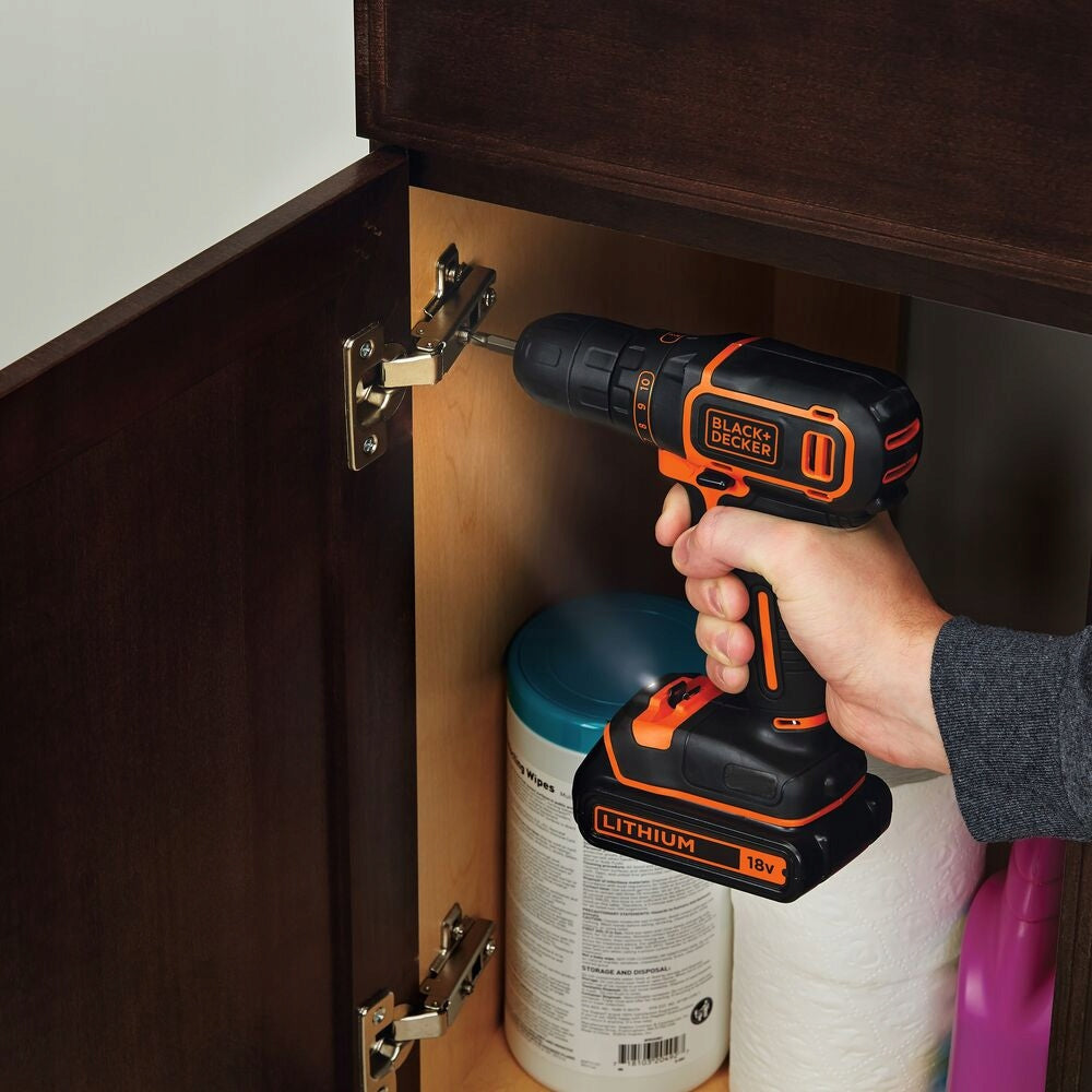 Cordless drill/driver 18V 1x1.5Ah Black+Decker [BDCDC18K-QW] Voltage (V) 18 V