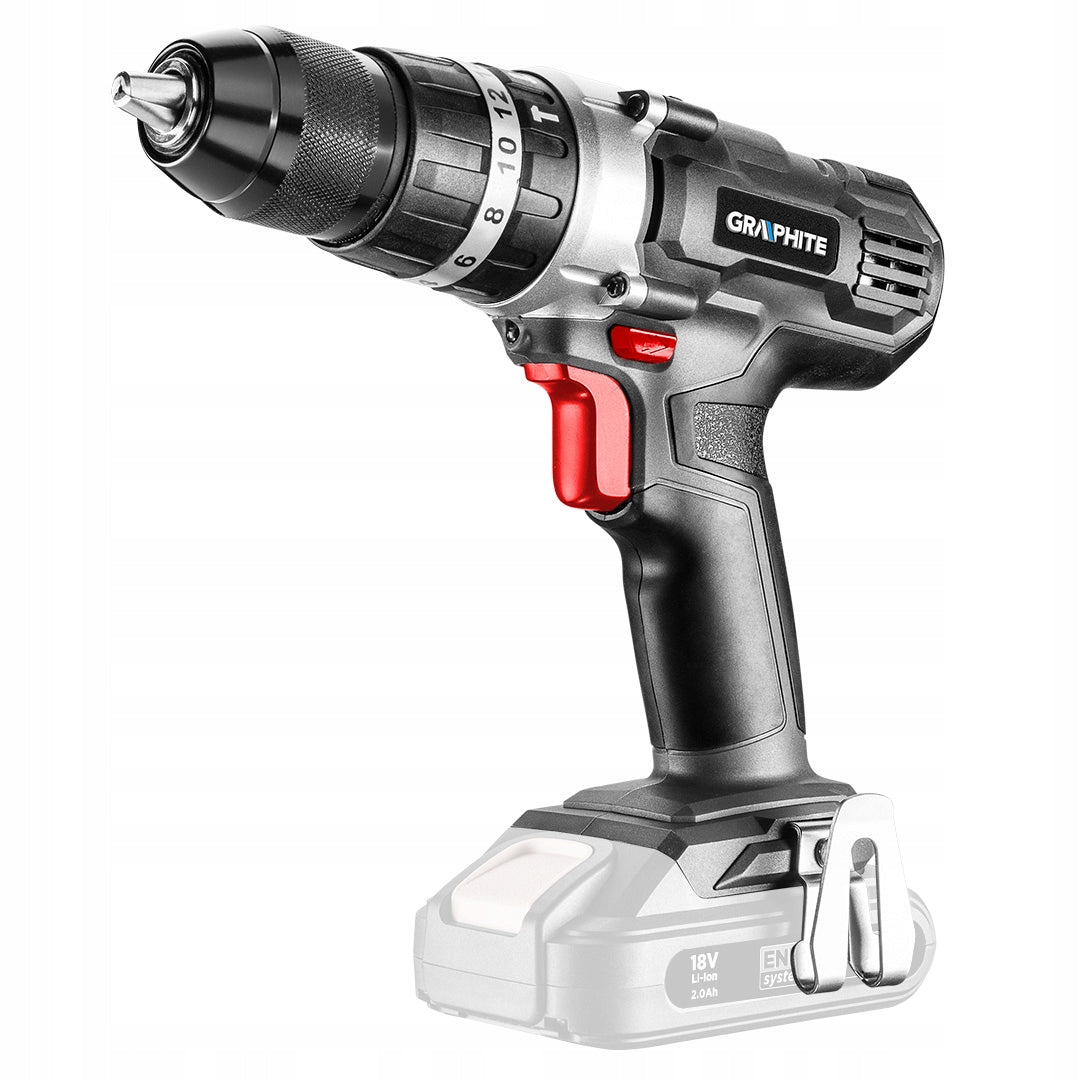 Cordless drill/driver with impact Energy+ 18V, Li-Ion, handle 13 m