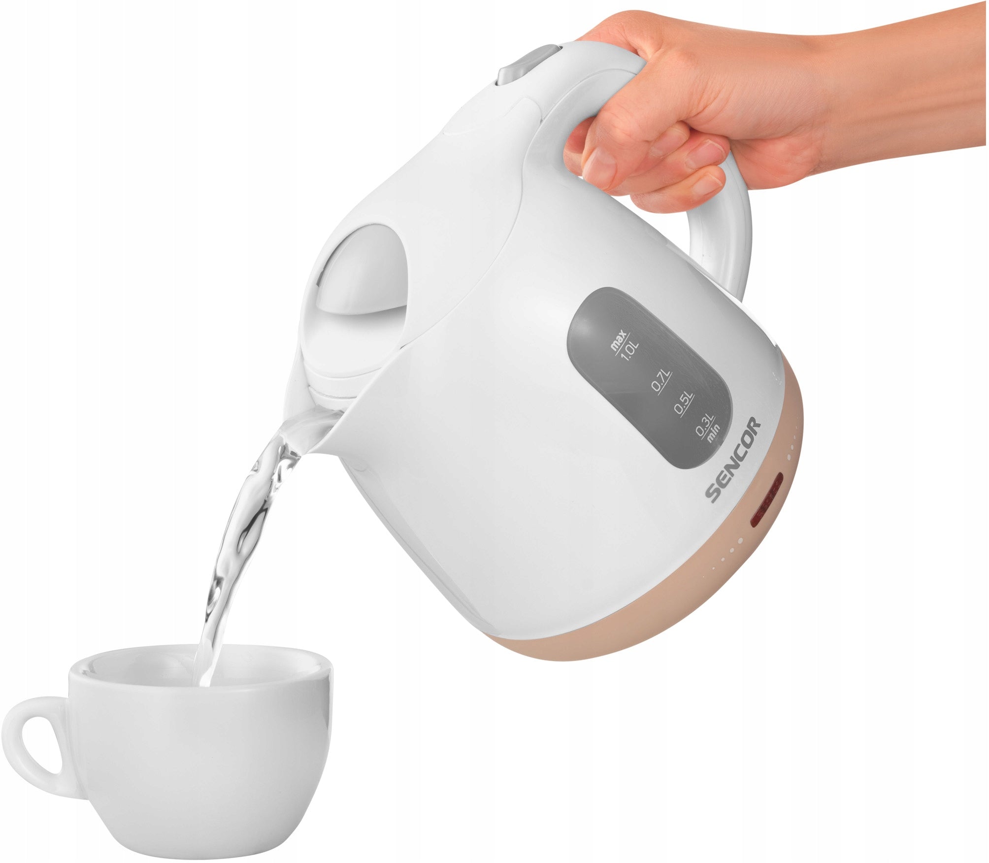 Cordless electric kettle Sencor 1100W 1L compact tourist Capacity 1 l