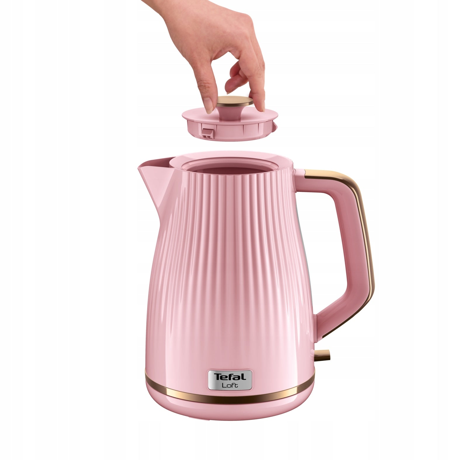 Cordless electric kettle TEFAL Loft KO2517 2400 W pink Brand Tefal