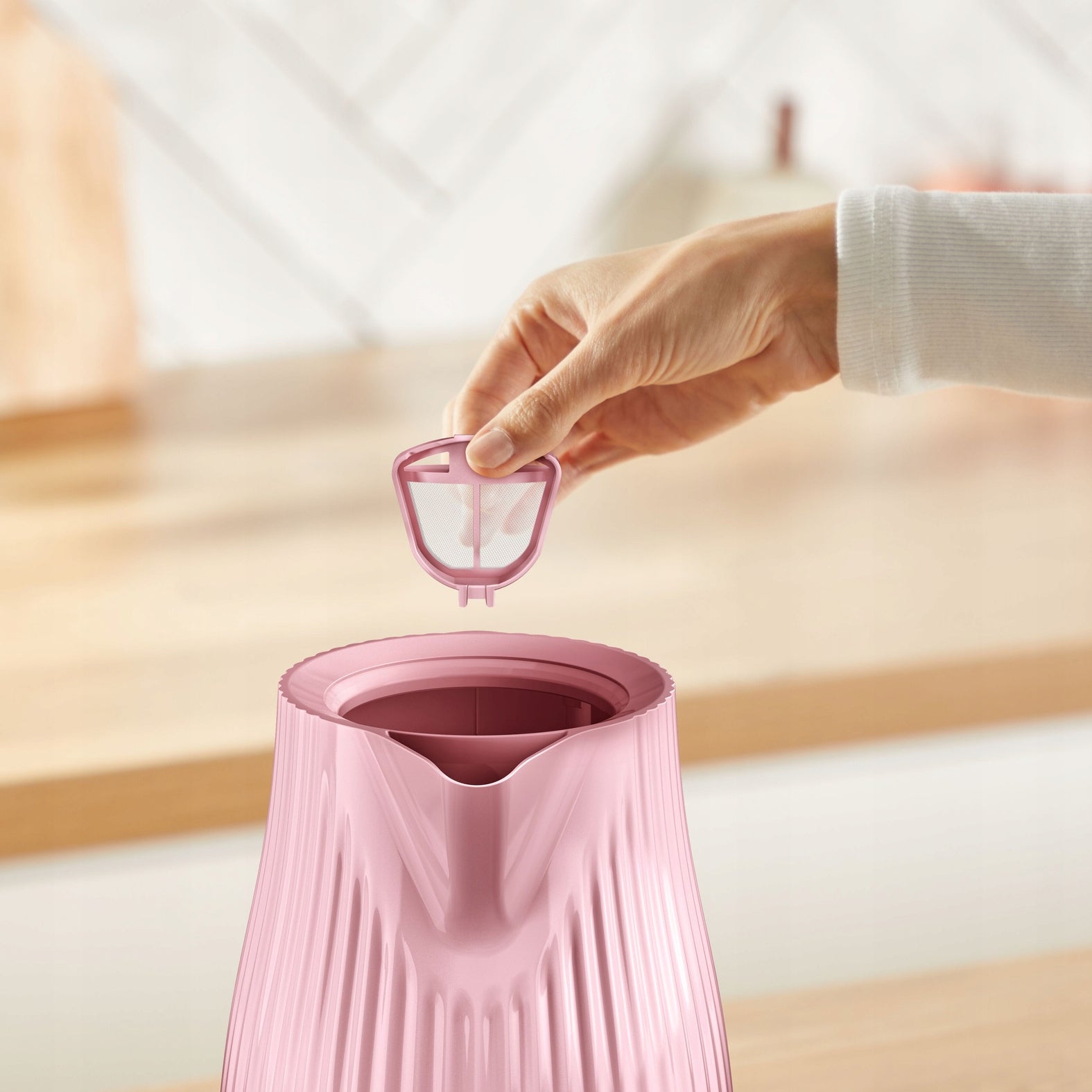 Cordless electric kettle TEFAL Loft KO2517 2400 W pink Dominant color pink