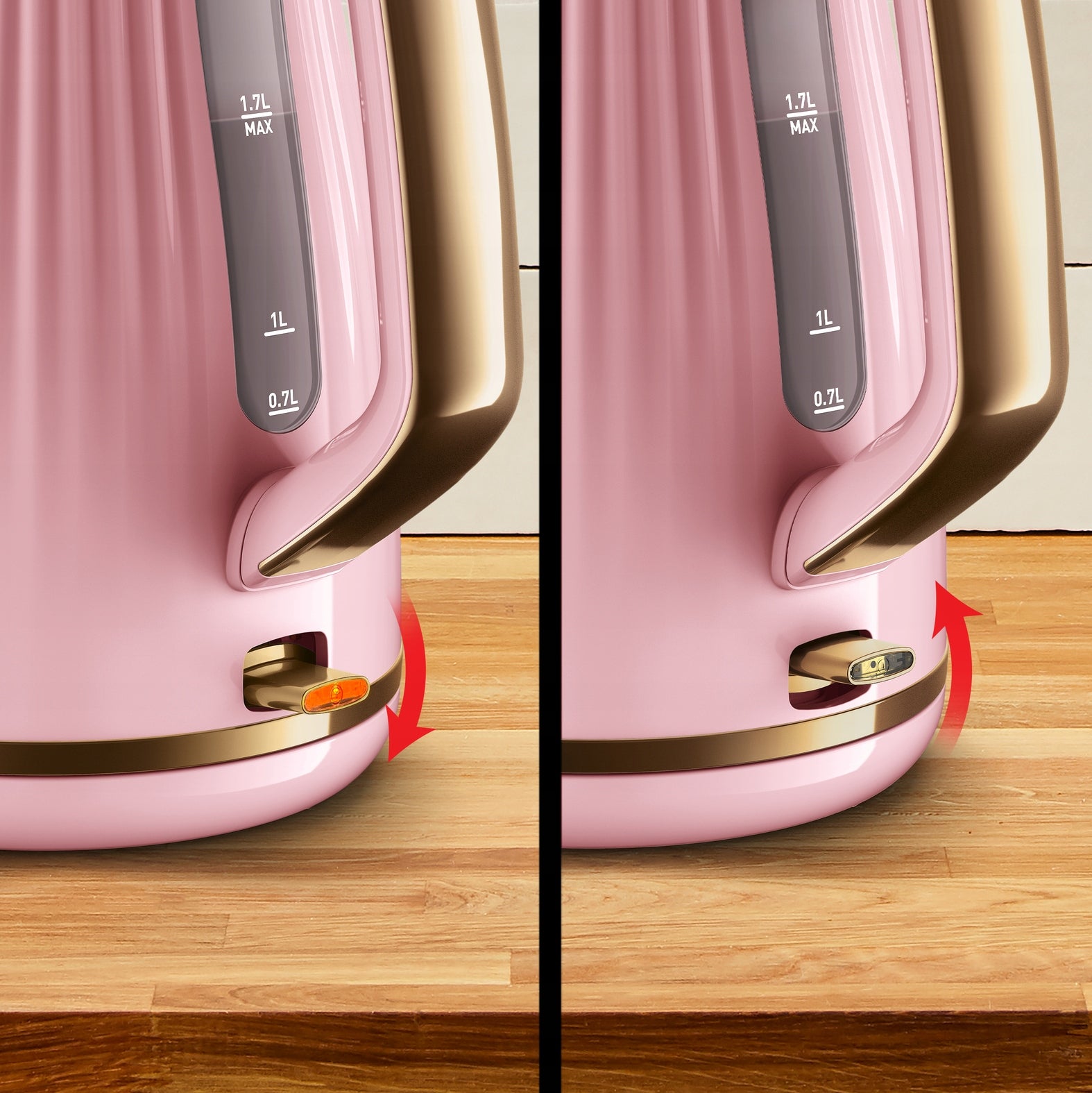 Cordless electric kettle TEFAL Loft KO2517 2400 W pink Power 2400 W