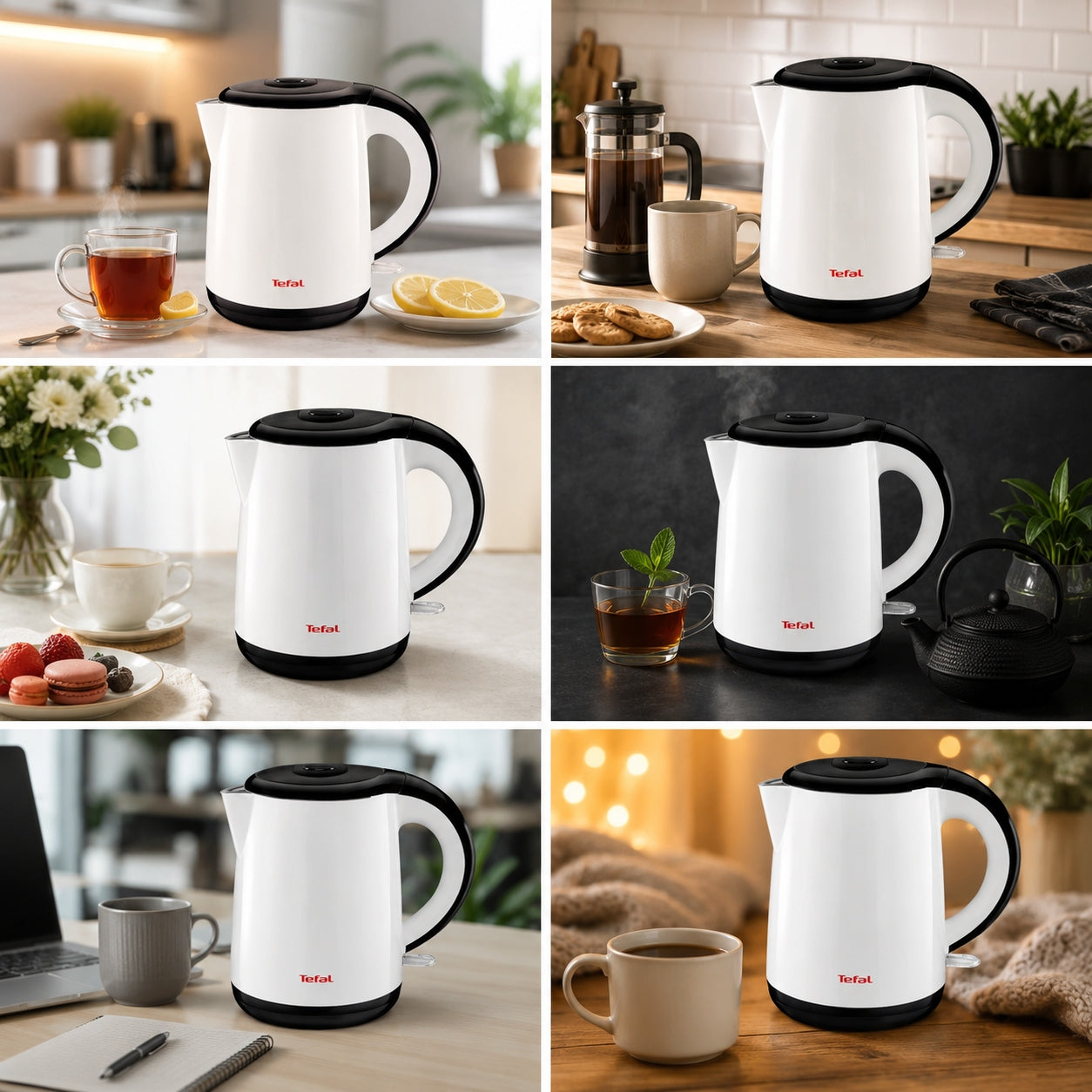 Cordless electric kettle TEFAL Safe'Tea KO261130 1800 W 1 l Model KO261130