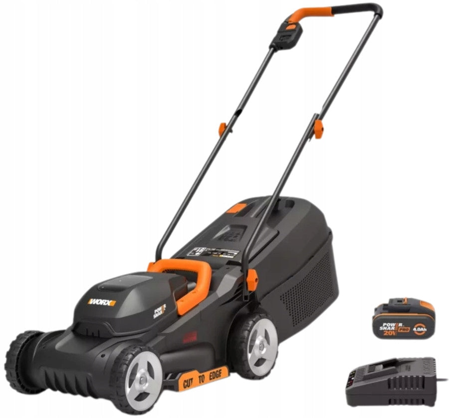 Cordless lawn mower for garden Worx WG730E 30cm 1x4Ah