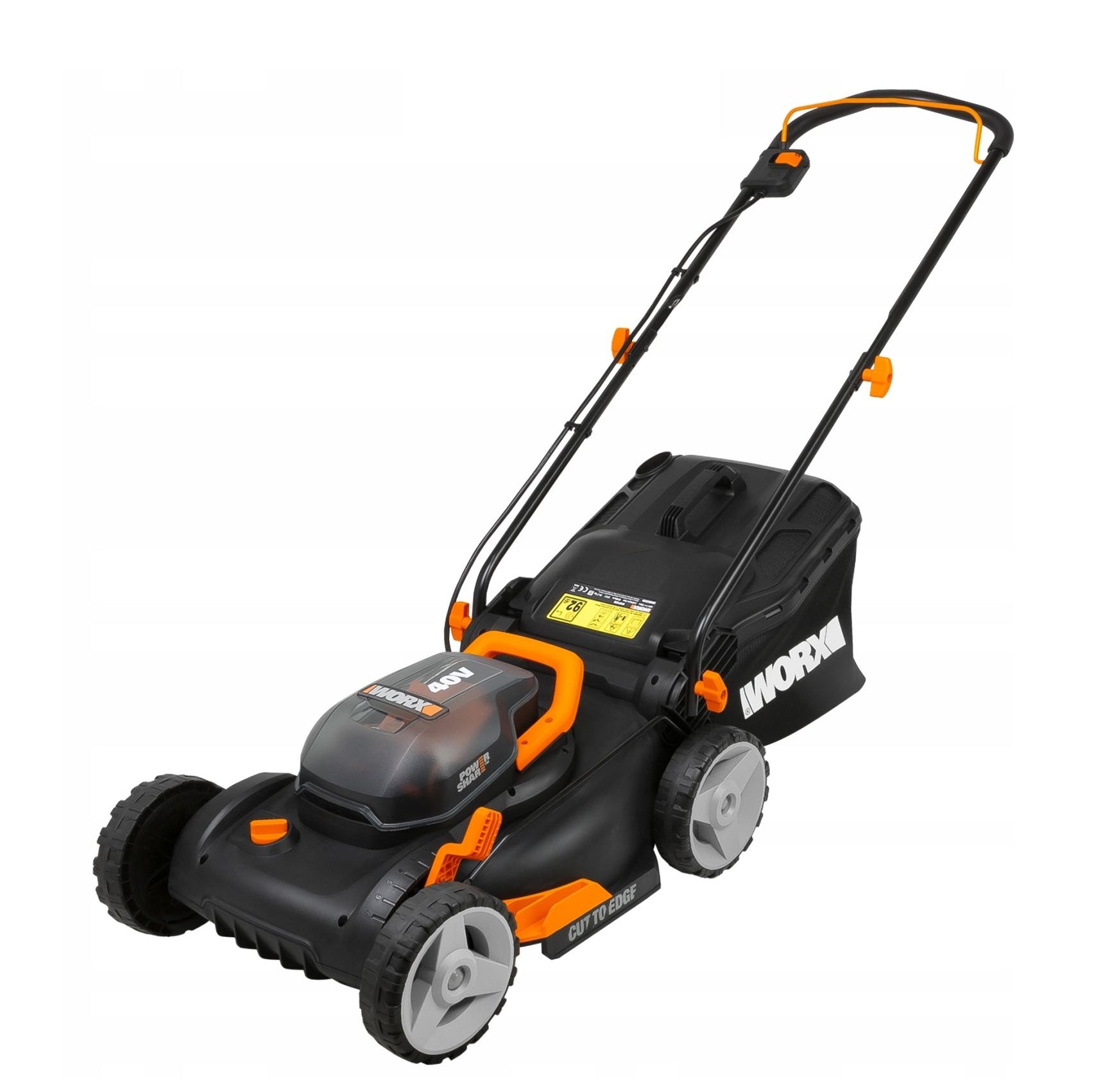 Cordless mower Worx WG743E 40cm 2x4Ah Basket capacity 45 l