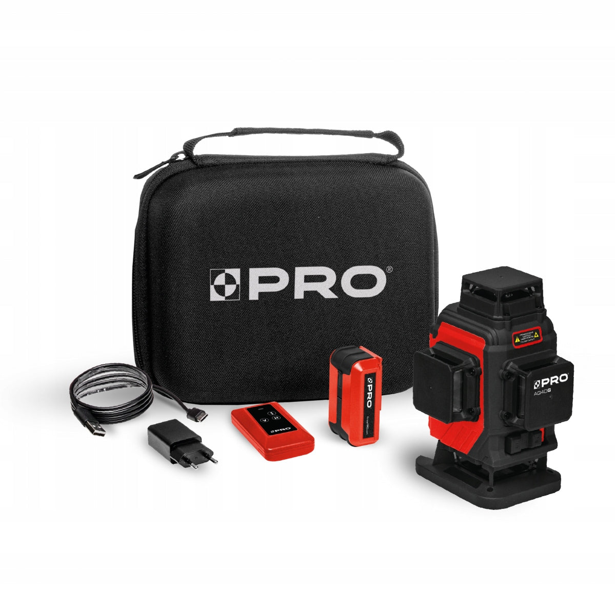 Cordless multiline laser green 4x360° PRO AQ4DG