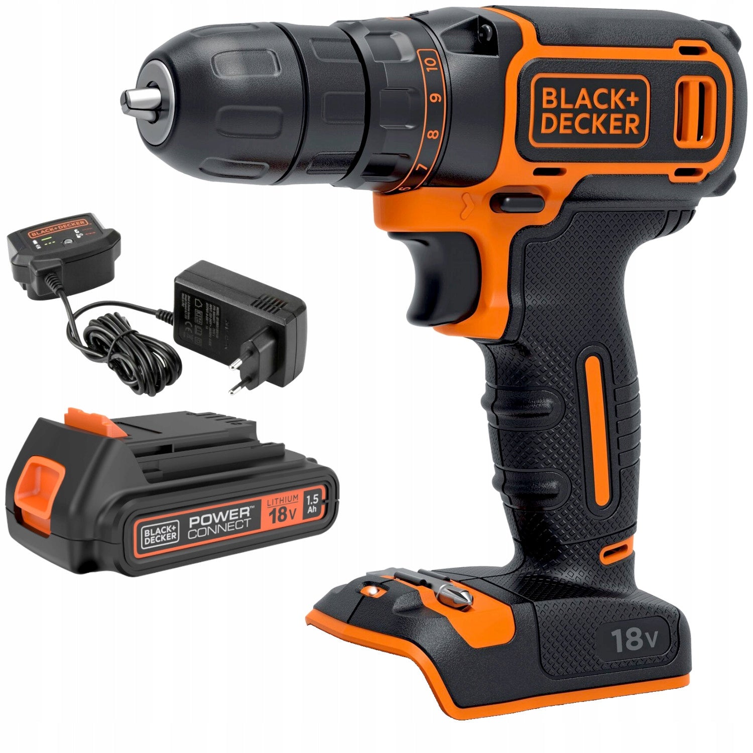 Cordless screwdriver 18V 1,5Ah 30Nm order Black Decker BDCDC18