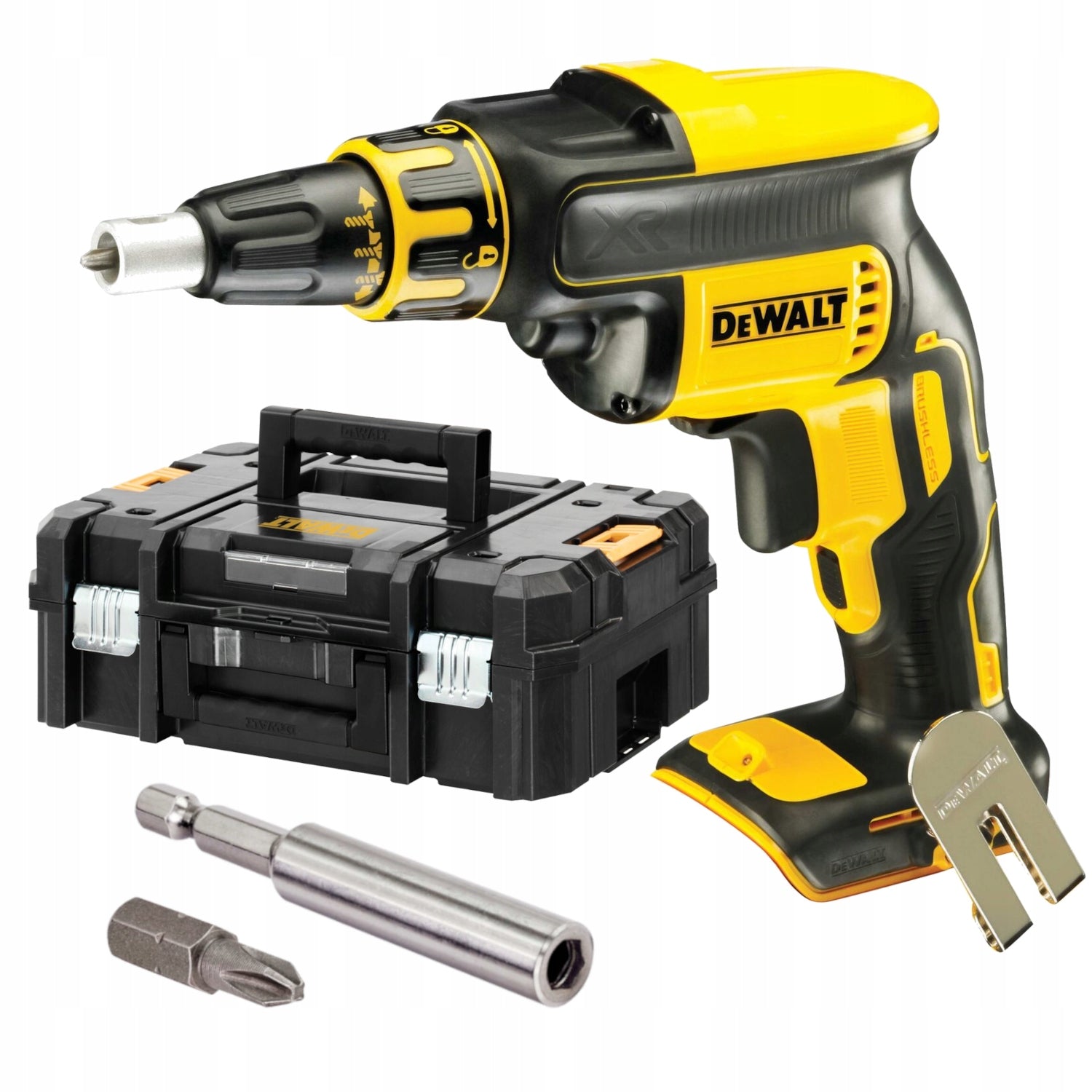 Cordless screwdriver for boards GK cardboard gypsum 18V suitcase DeWALT DCF620NT