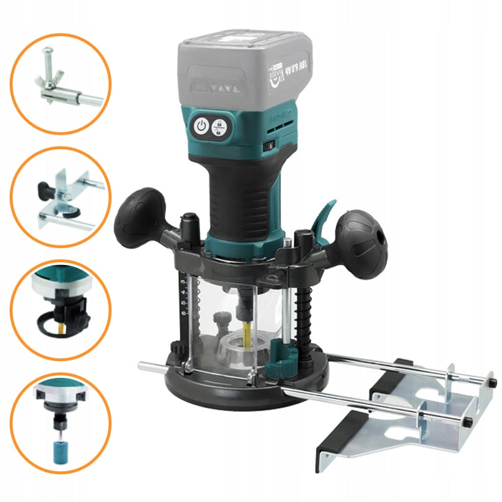 Cordless top spindle milling machine AKU+ 18V 6/8mm Attachments Vander Manufacturer code VFR810