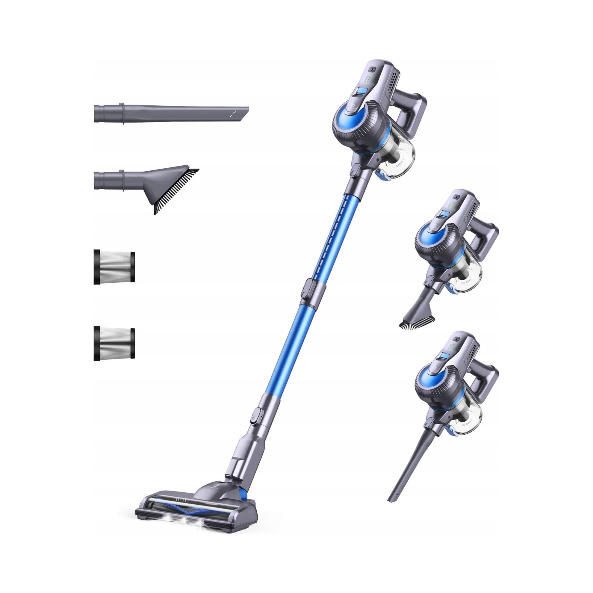 Cordless upright vacuum cleaner Greenote GSC50 200 W blue