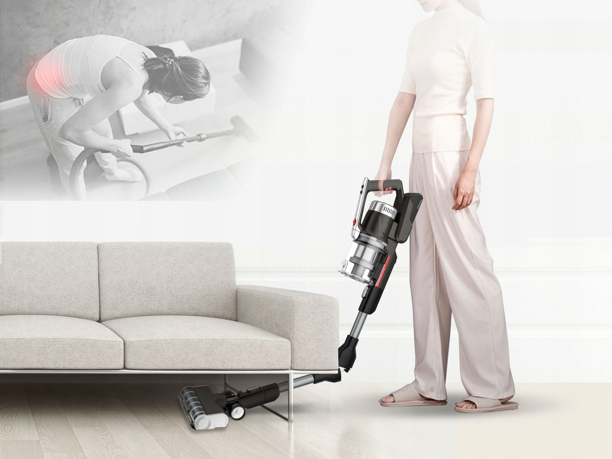 Cordless upright vacuum cleaner Midea MUAP7 | 2in1 | 70 min | HEPA | 0,7 L Model P7