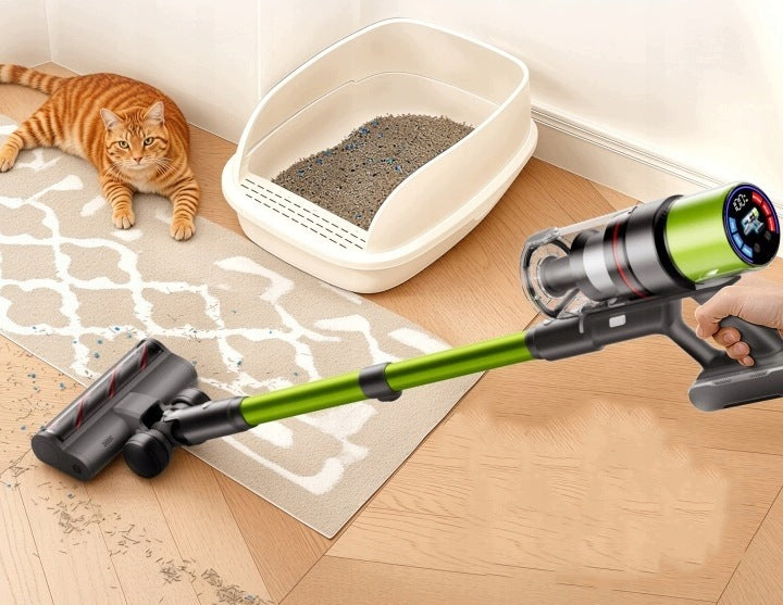 Cordless upright vacuum cleaner SmartAi V6 Green 650W 24Ah 65KPa 80min PL Manufacturer code Odkurzacz SmartAi V6 v7 v8 v12 V15 V5PRO R20
