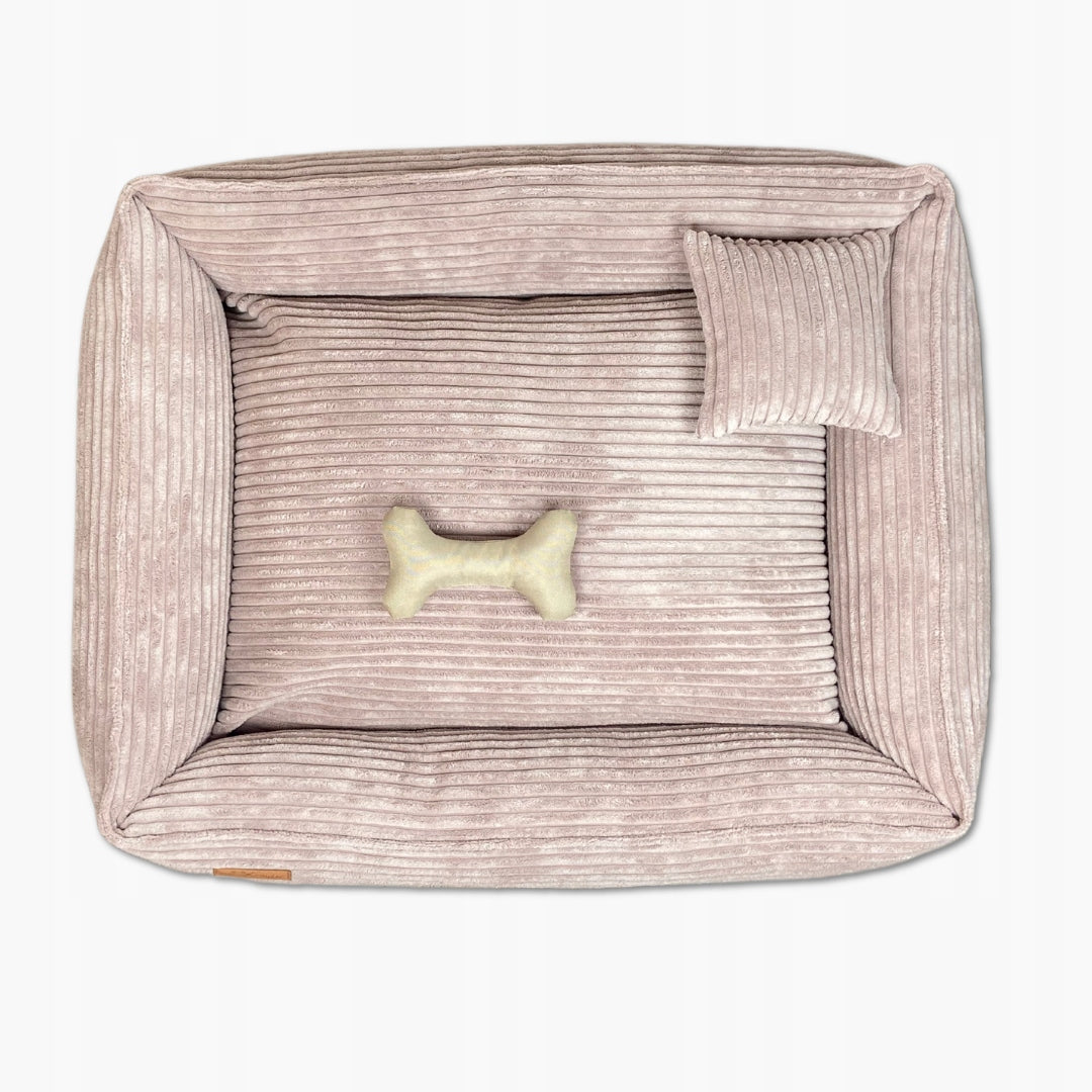 Corduroy bed with removable cover - dirty pink - [M] 75x60cm Manufacturer code 0402