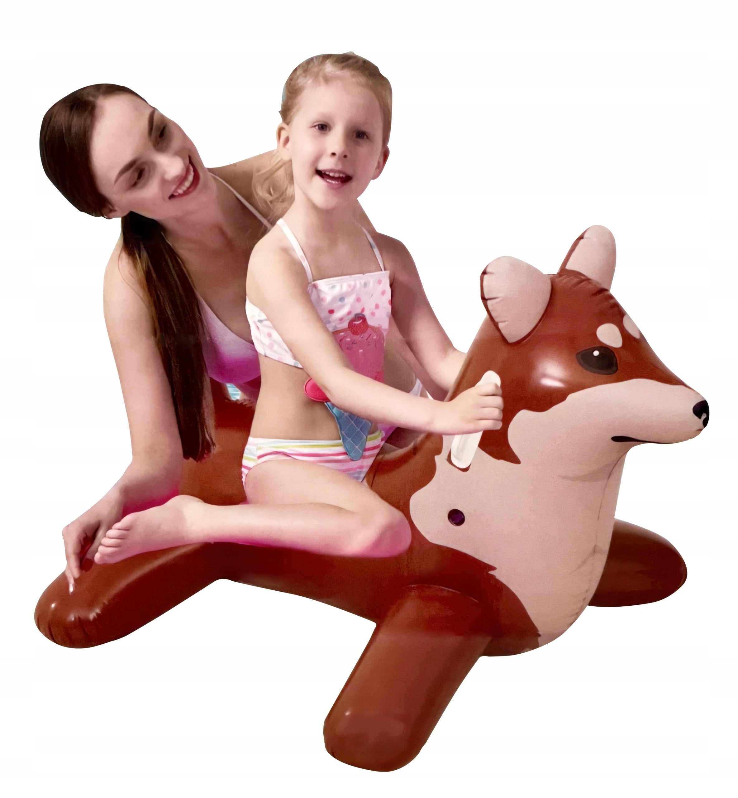 Corgi Inflatable Floating Mattress Swimming Pool Beach Swimming Children 35482 Color brown