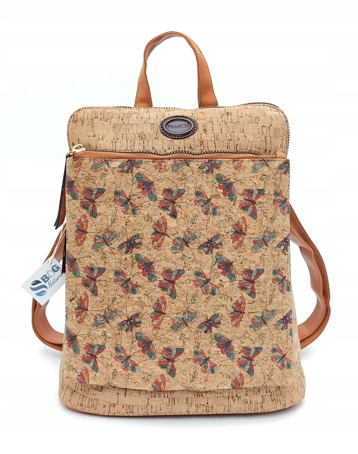 Cork Backpack Bag 2in1 with Cork Format A4 Vegan Eco Urban