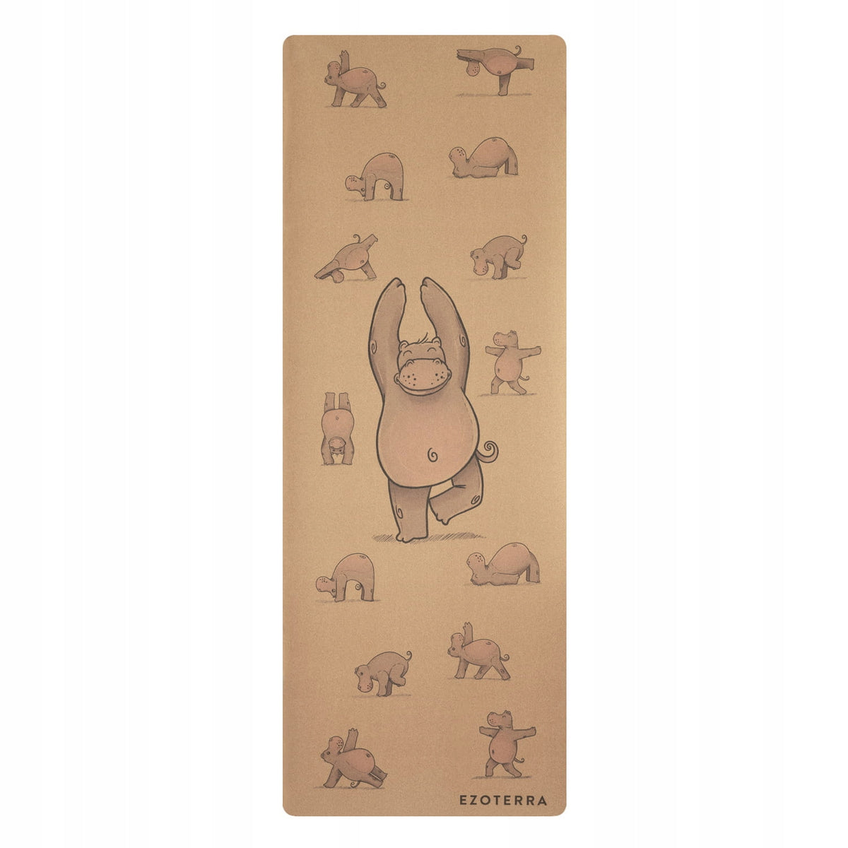 Cork mat | Hippo | eco-friendly | yoga