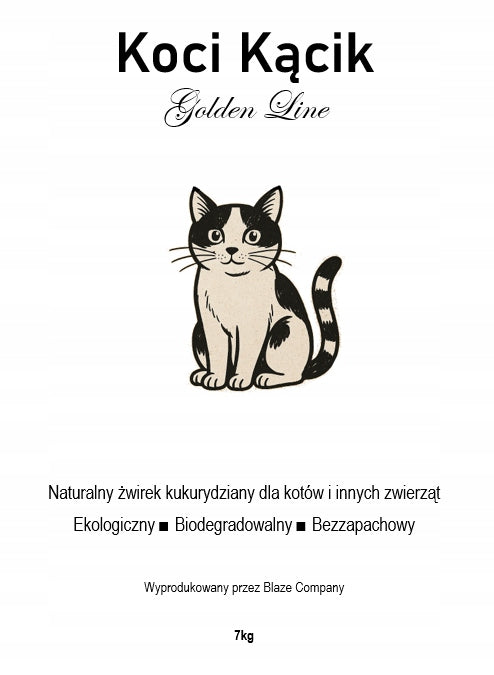 Corn Litter Cat Corner Golden Line Fine Grain 7kg | 13L EAN (GTIN) 5908450179503