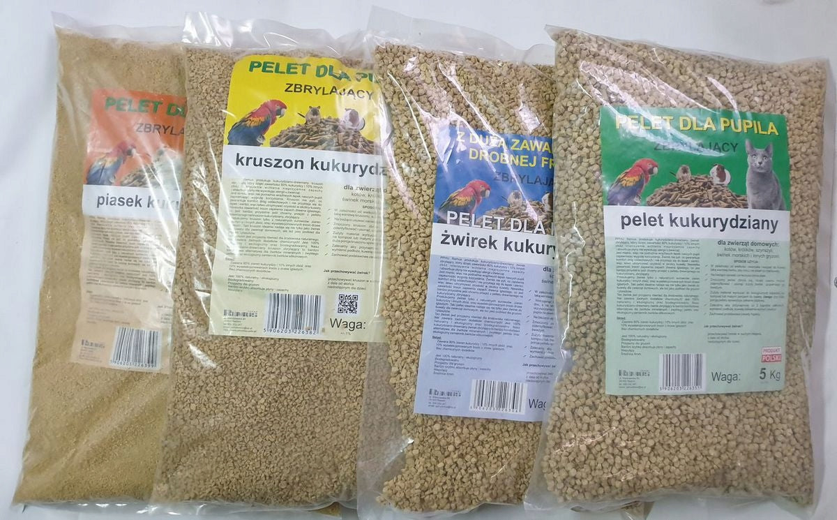 Corn Pellet Clumping Dust-Free Extra Thick Cat Litter 9,8L Brand Remus