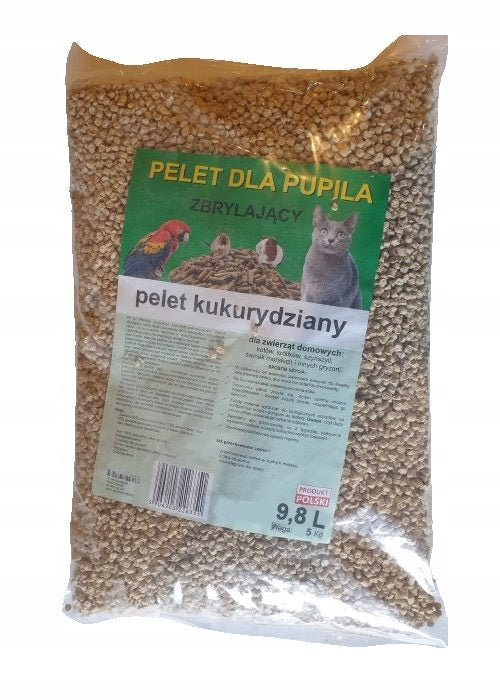 Corn Pellet Clumping Dust-Free Extra Thick Cat Litter 9,8L Manufacturer code P ZB 5