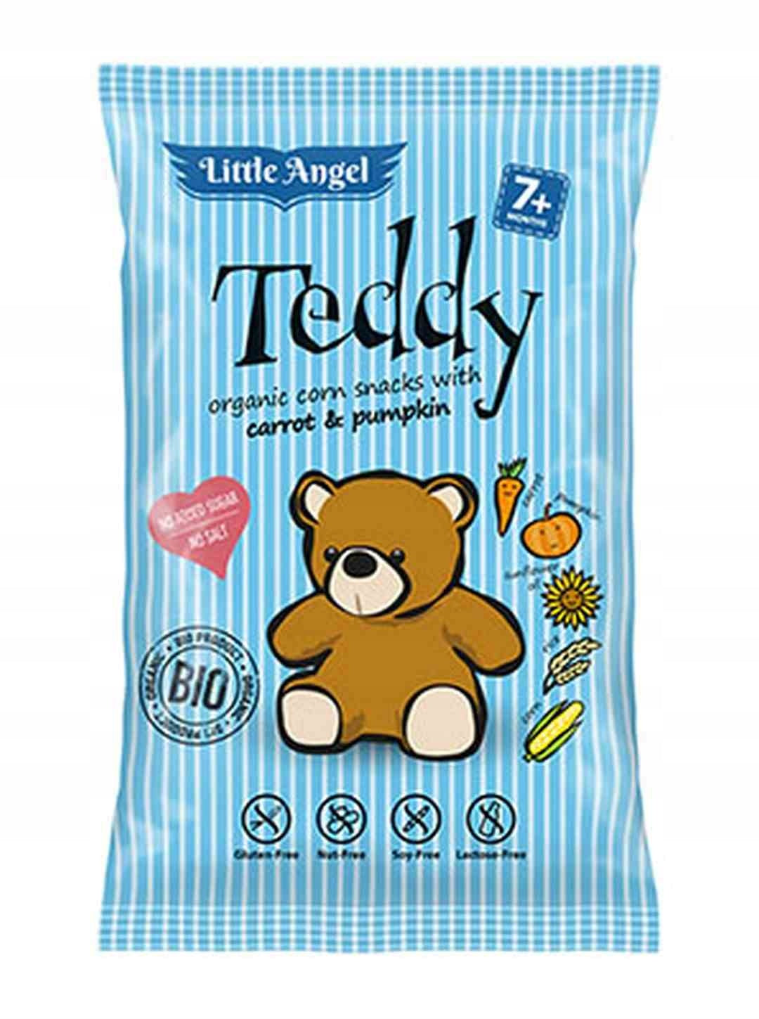 Corn crisps Teddy carrots and pumpkin BIO