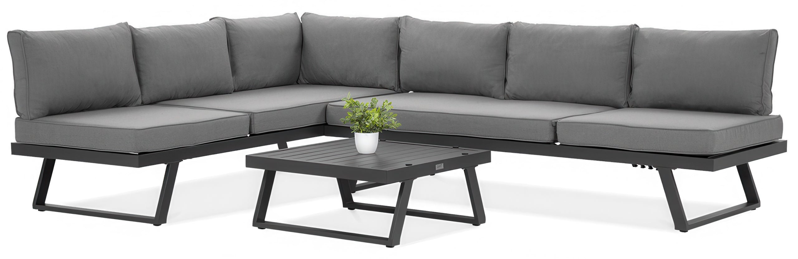 Corner Garden Furniture MIDWAY with Table for Terrace Garden Metal Main material metal