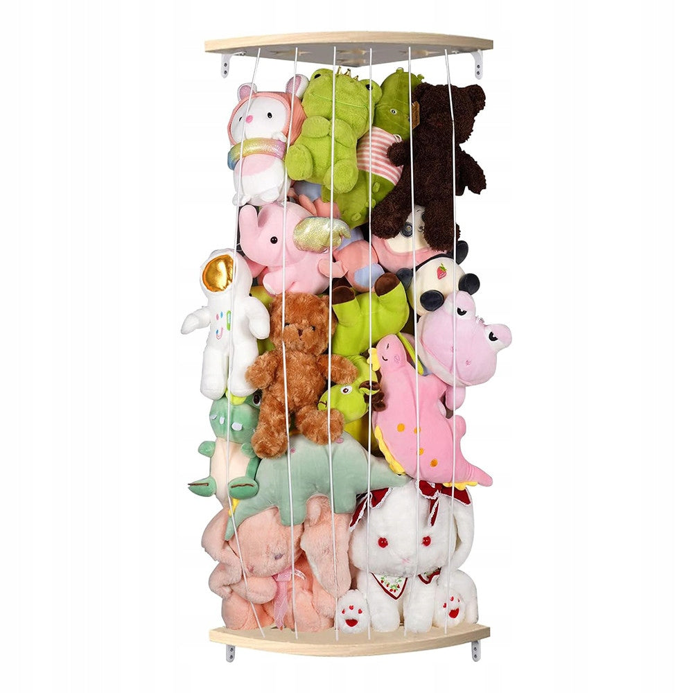 Corner Plush Organizer - Hanging Mesh for Kids' Room Brand Timeless Tools