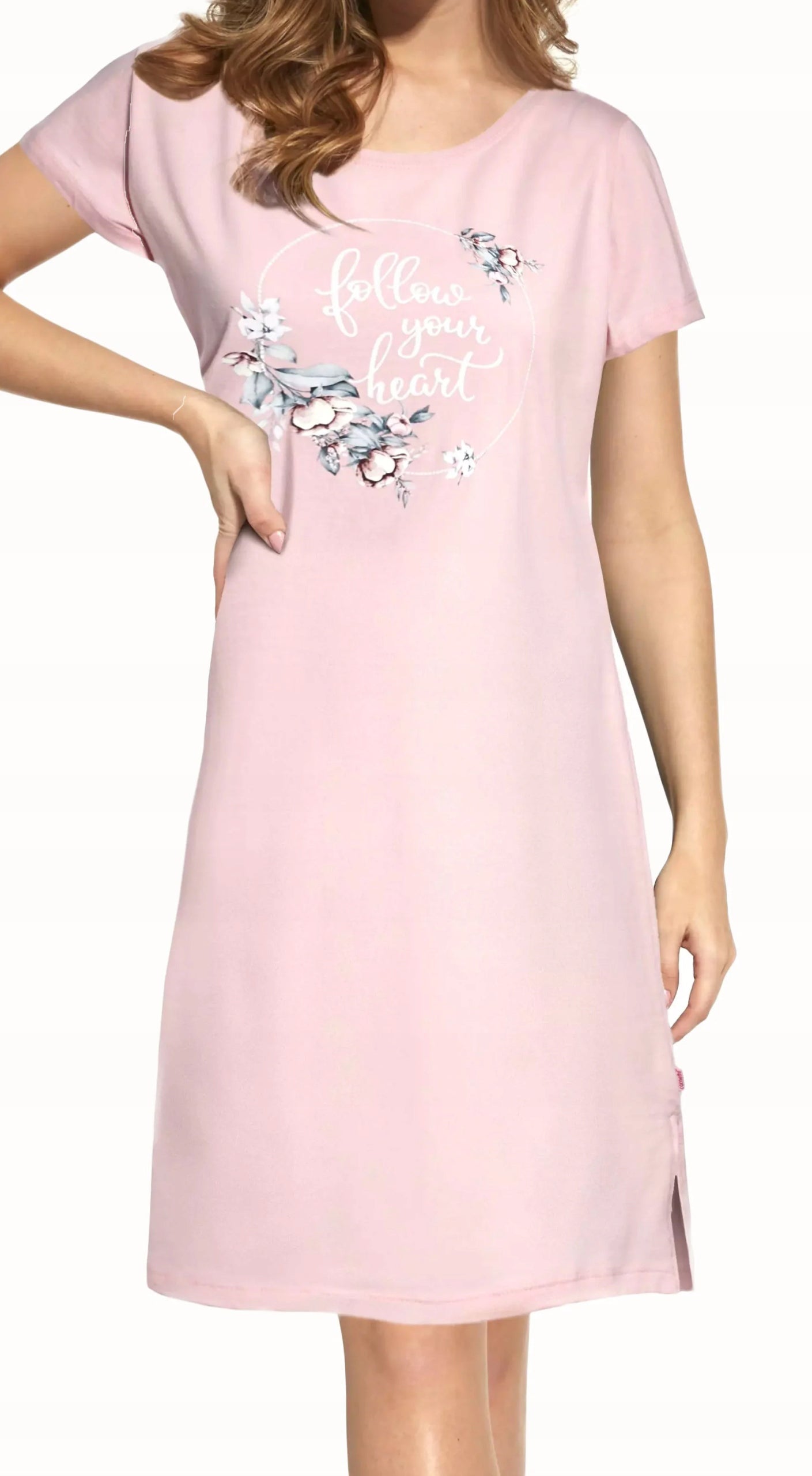 Nachthemden für Damen Cornette Follow, rosa 