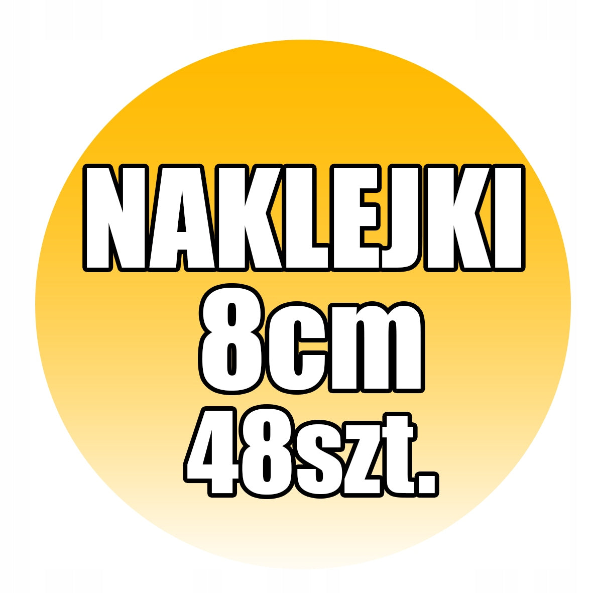 Corporate stickers YOUR INSCRIPTION/LOGO 8cm