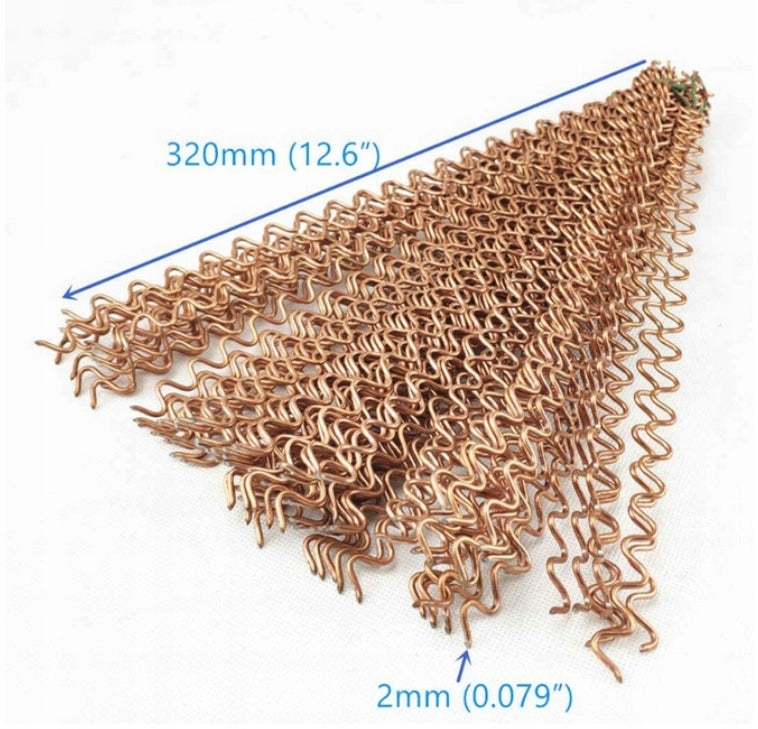 Corrugated wire for spotter welding for pulling out dents 50pcs 32 cm Number of items in the set 50