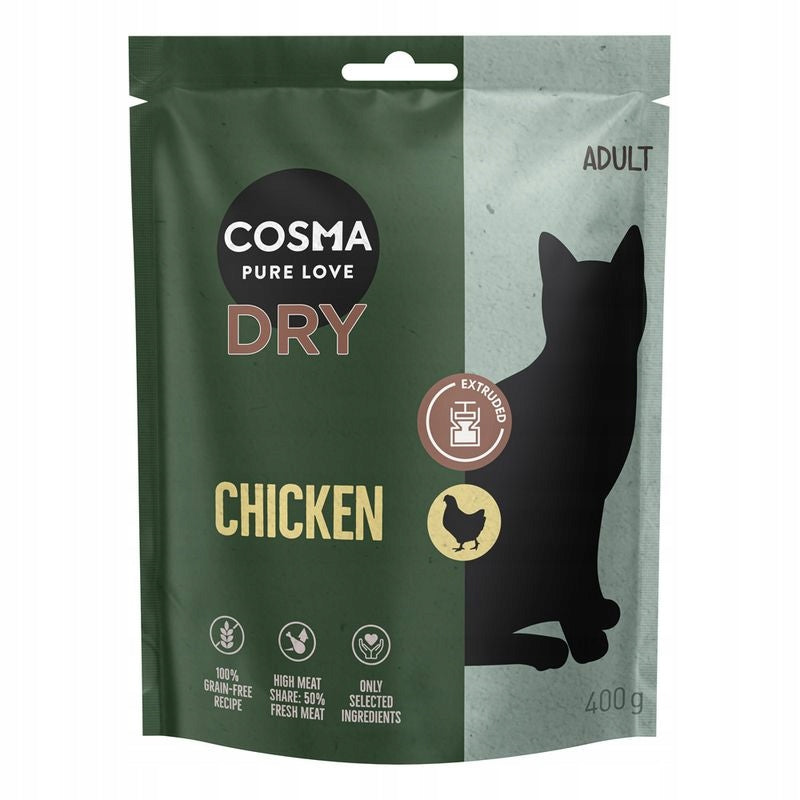 Cosma Extruded Dry Food, Chicken 400 g