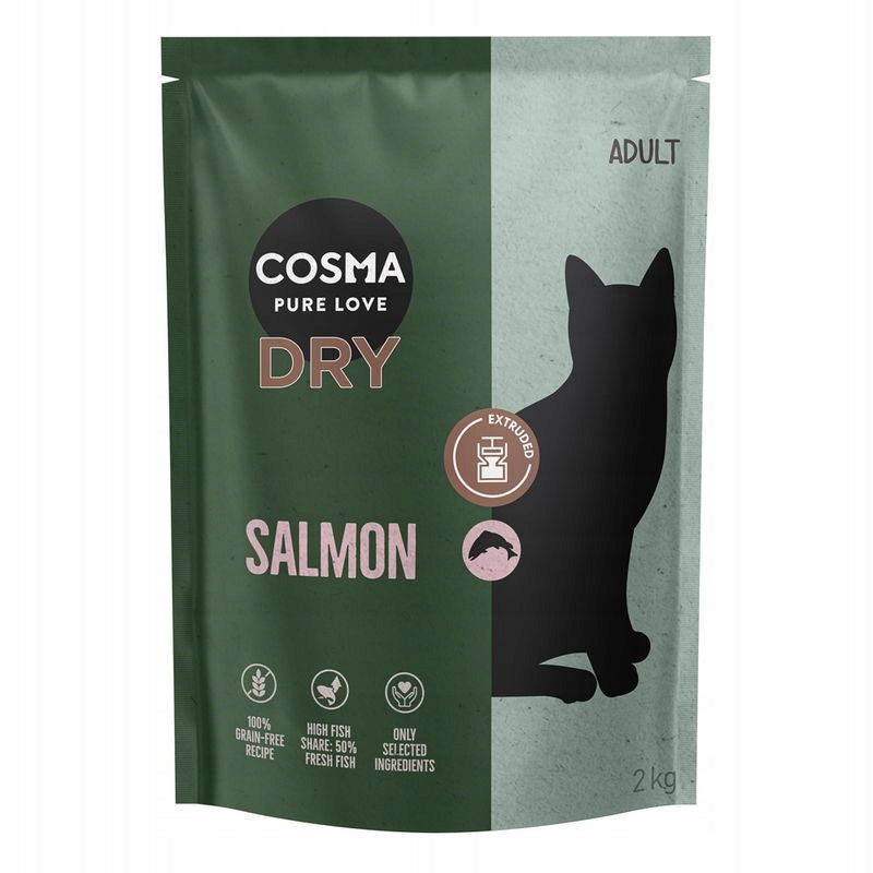 Cosma Extruded dry food, salmon 2 kg