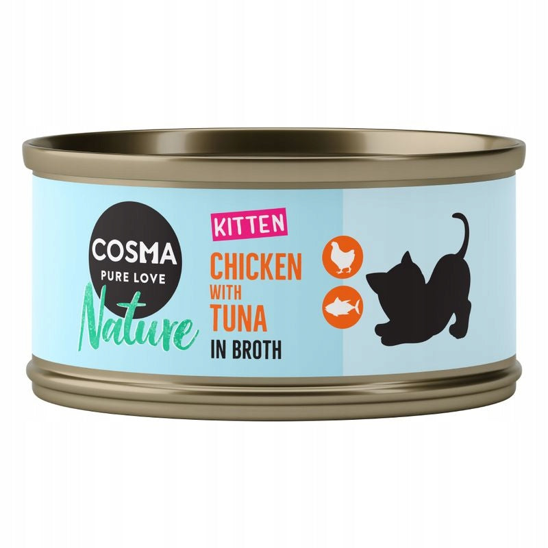 Cosma Nature KITTEN wet food for kittens Mix of flavors 6x 70g from Germany Manufacturer code LA93196 karma dla kociąt