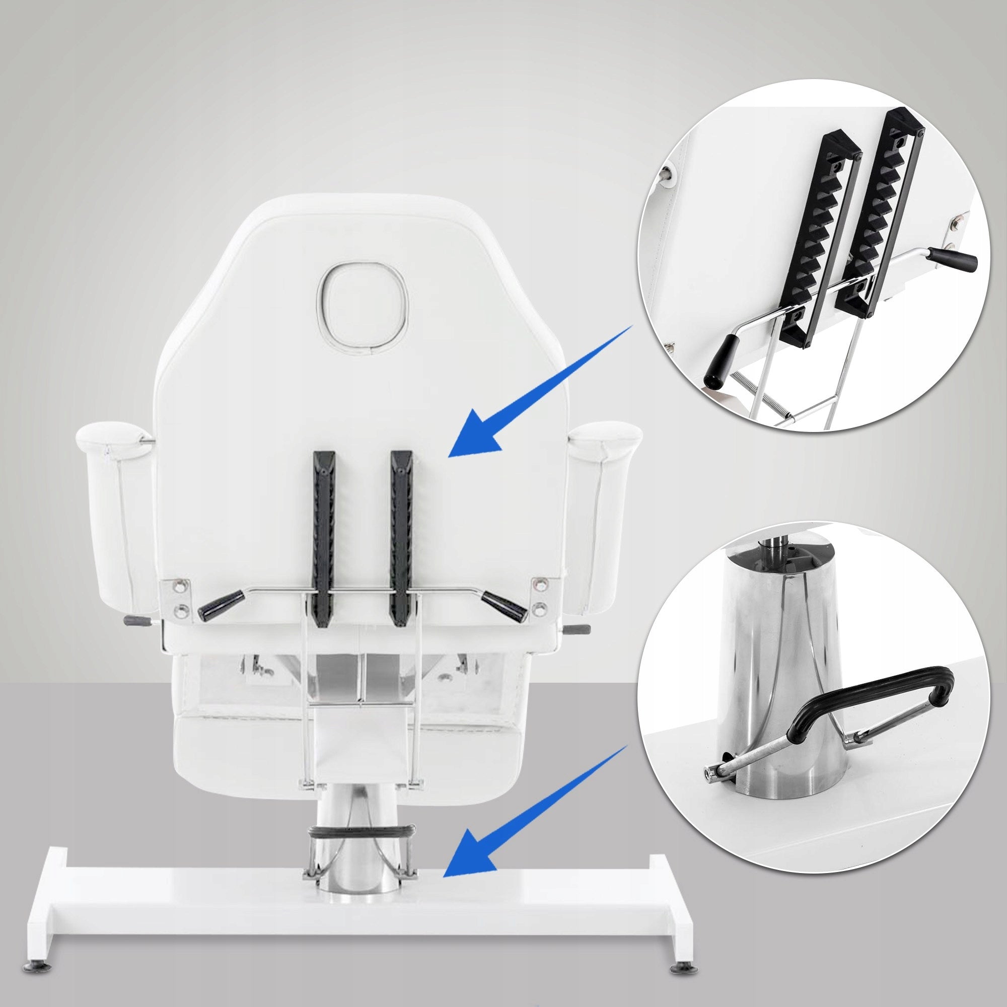 Cosmetic Chair Split Hydraulic Cosmetic Couch White Kind couch