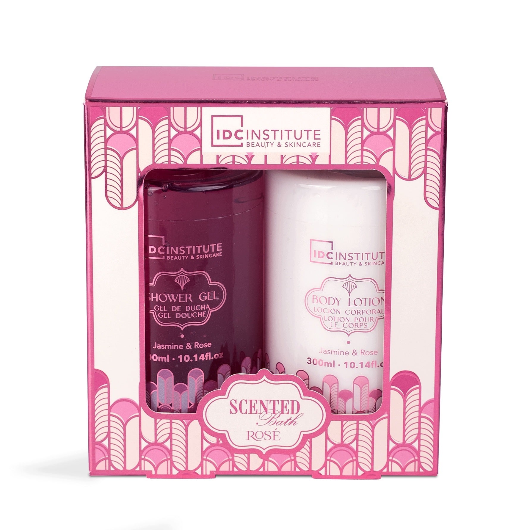 Cosmetic Gift Set Shower Gel and Lotion for Women Rose IDC Manufacturer code żel pod prysznic i balsam róża dla kobiety