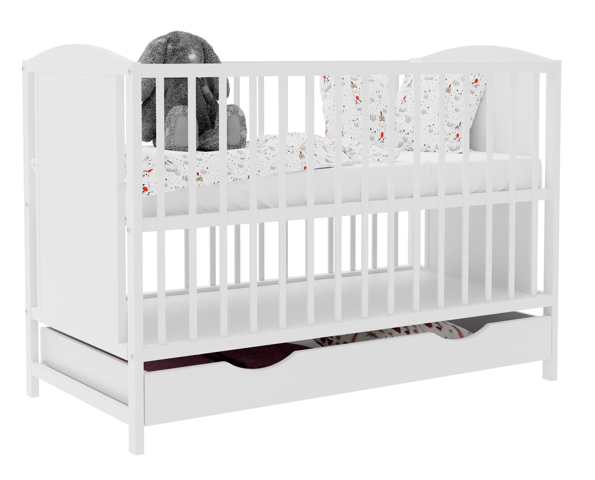 * Cot FAIRY TALE WHITE drawer 120x60