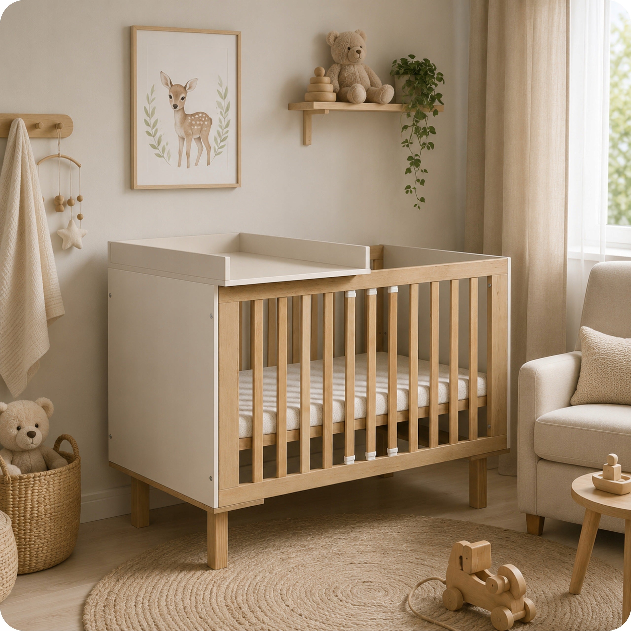 Cot cover 120x60 Changing table for Cot Champagne Littlesky H. Klup Packaging status original