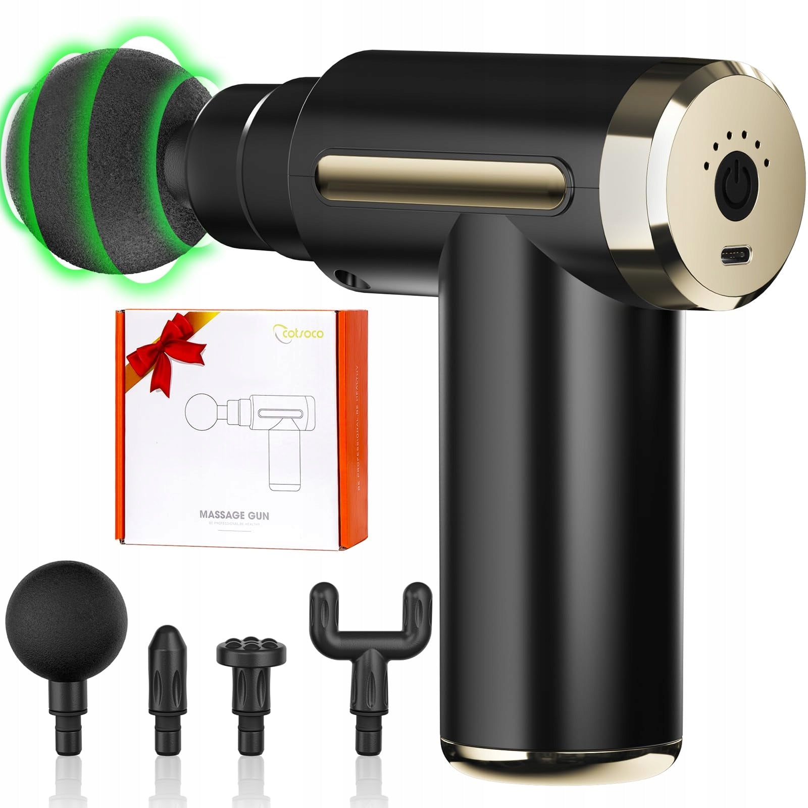 Cotsoco Deep Back Tissue Massage Gun REPLACEABLE TIPS RELAXATION