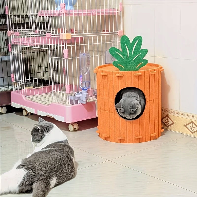 Cottage Hideout For Cat Carrot Color Orange Roz. L 40x40cm Packaging status original
