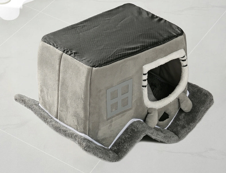 Cottage bed booth playpen soft plush for cat and dog comfortable Product width 38 cm