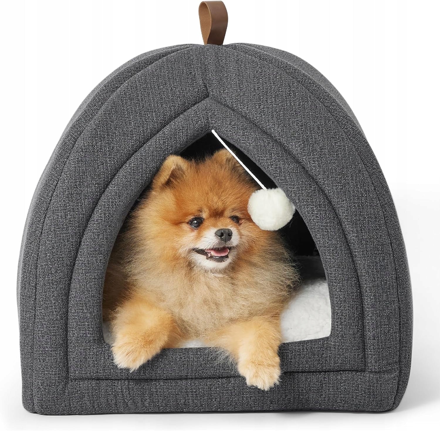 Cottage cat bed BEDSURE cave 44x44 cm dark grey Color gray