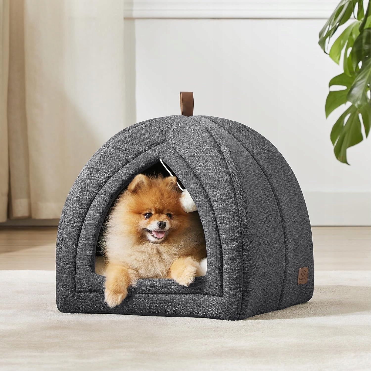 Cottage cat bed BEDSURE cave 44x44 cm dark grey Product width 44 cm