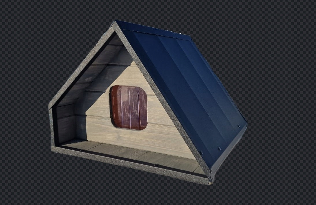 Cottage for cat, dog, K1 INSULATED whole booth kURTA Modern Kind outdoor cat house