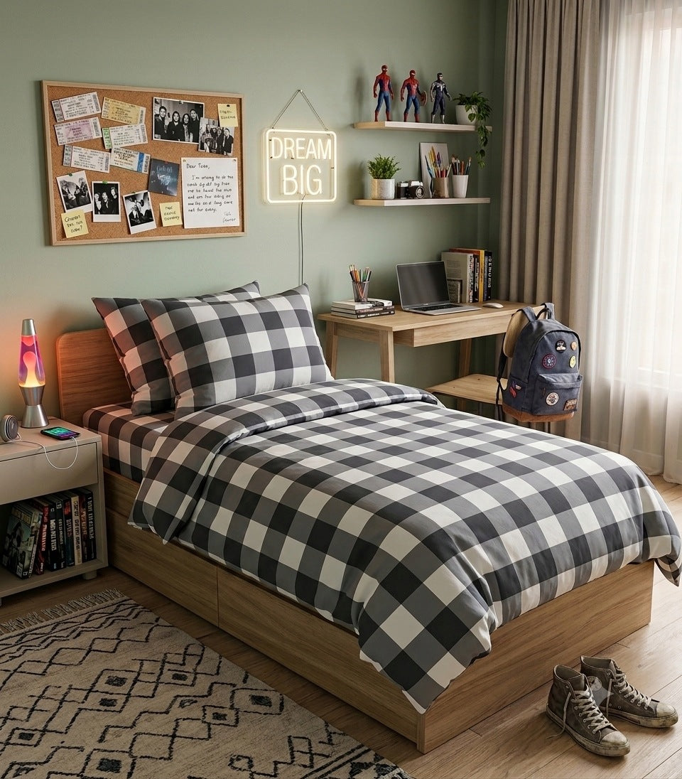 Cotton Bedding Set Geometry 160x200 cm 100% Cotton Poland 106 Brand IK Izabella Korytkowska HOME POLSKA