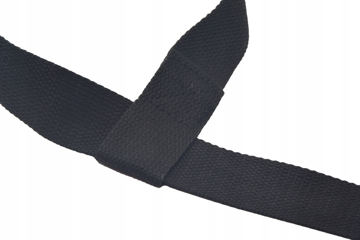 Cotton Carrying Strap for Carrying Exercise Mat – Black Packaging status original