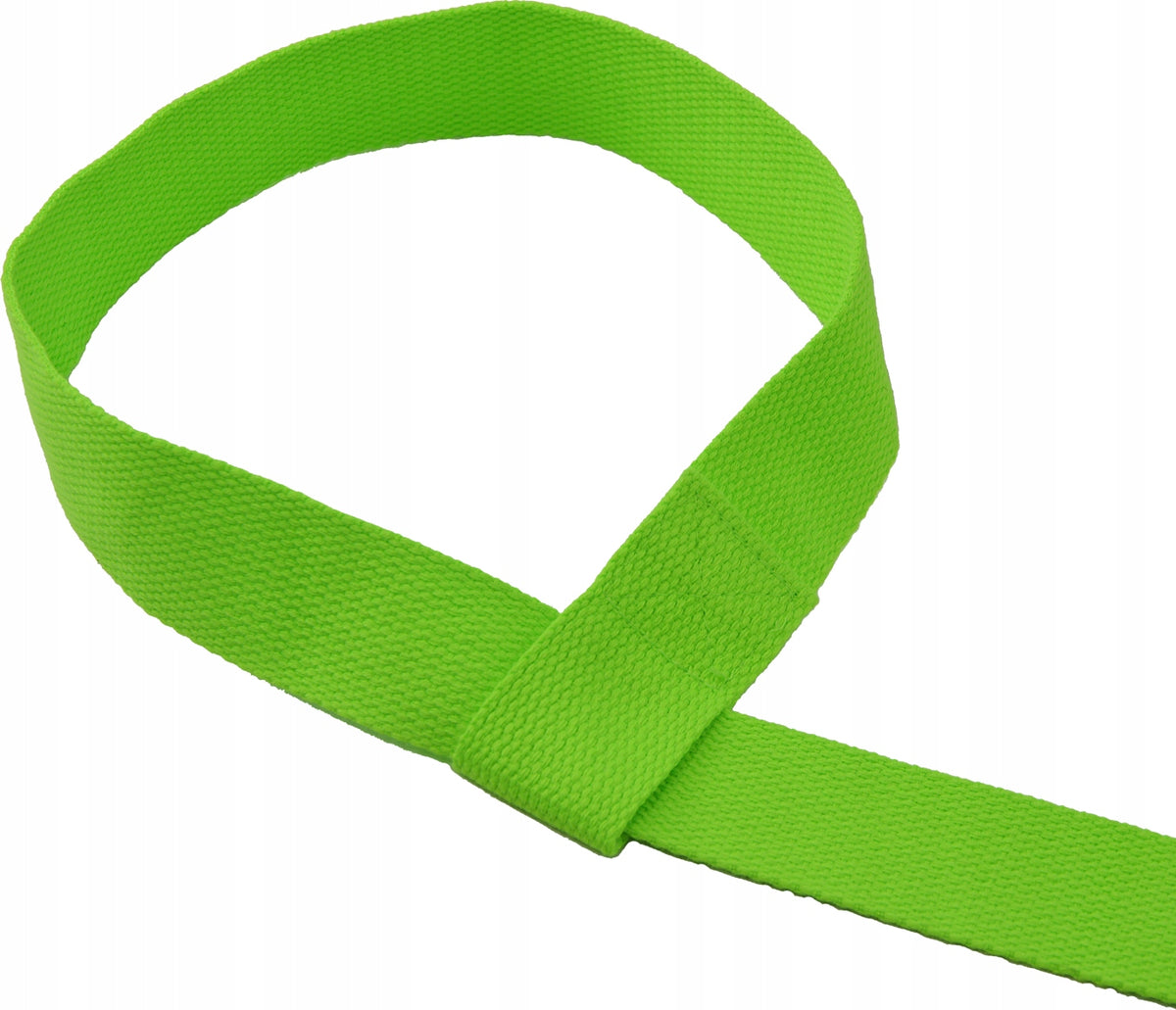 Cotton Carrying Strap for Wearing Exercise Mat – Lime Packaging status original