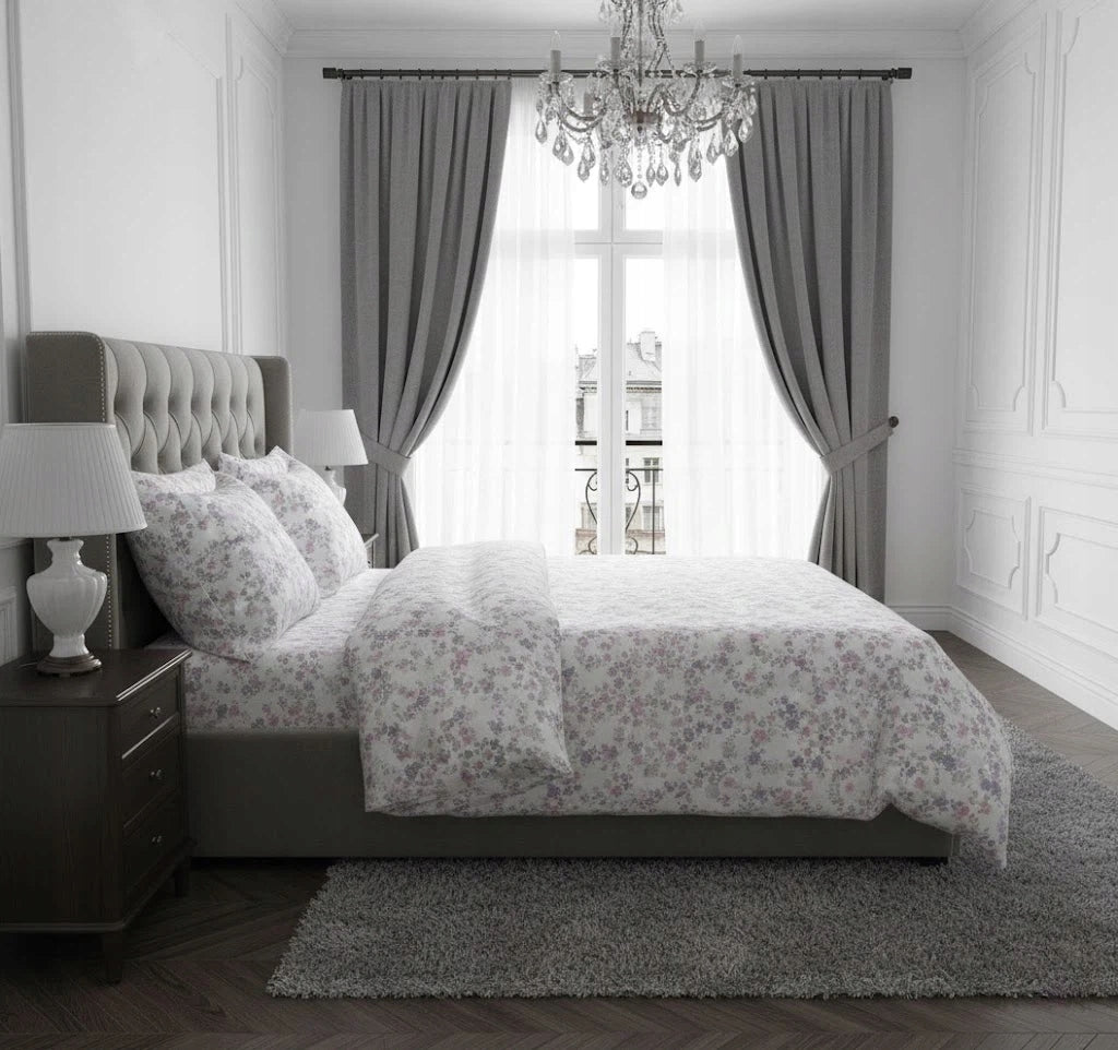 Cotton Floral Duvet Cover Set for Double Bed 160x200 Brand no brand