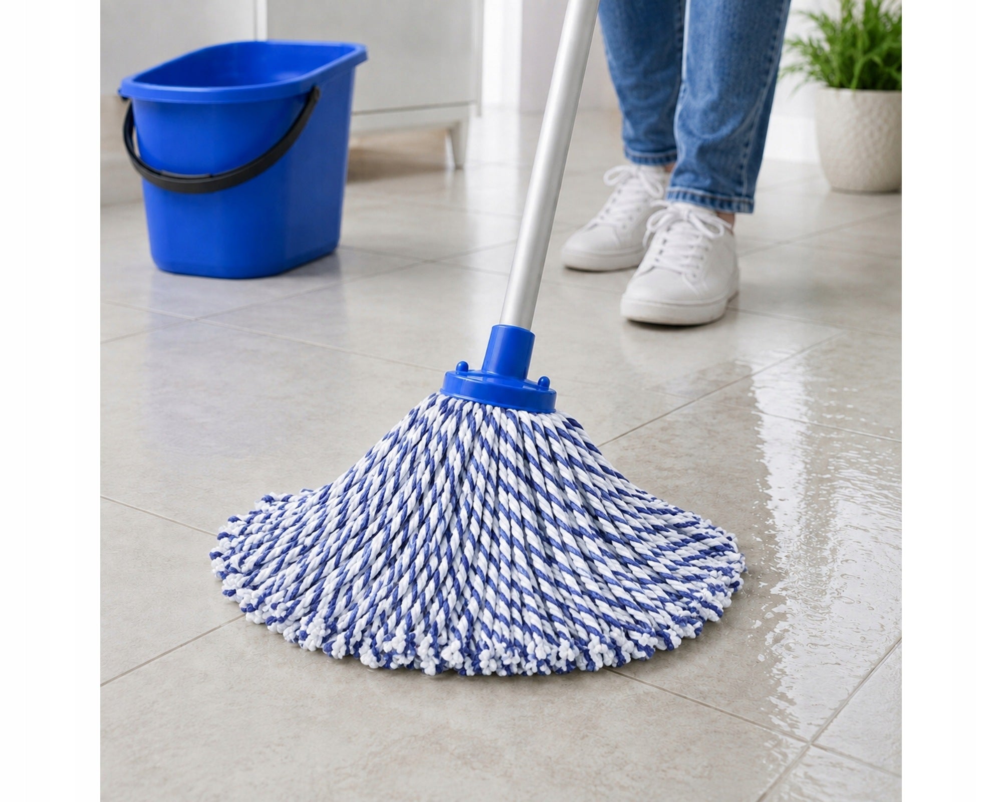 Cotton Mop Refill Zebra Absorbent Stock 300g Brand Verticello