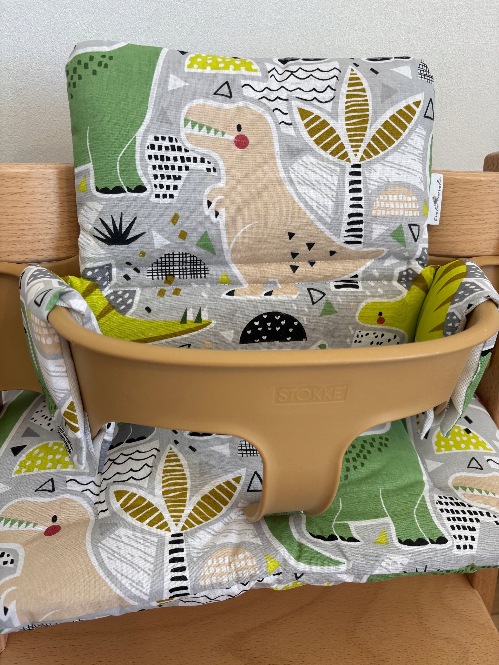 Cotton Pillows for Stokke Tripp Trapp 2in1 Green Dinosaurs Brand no brand